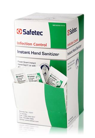 Safetec Instant Hand Sanitizer Packets