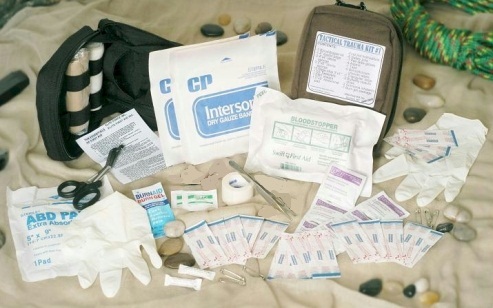 Tactical Trauma First Aid Bag contents