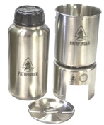 Pathfinder Stainless Bottle Cup/Stove Set