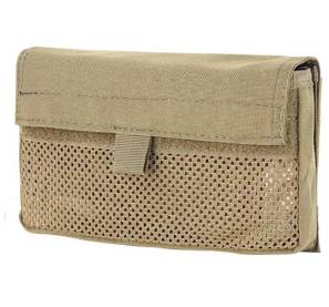 mesh panel pouch for insert tan