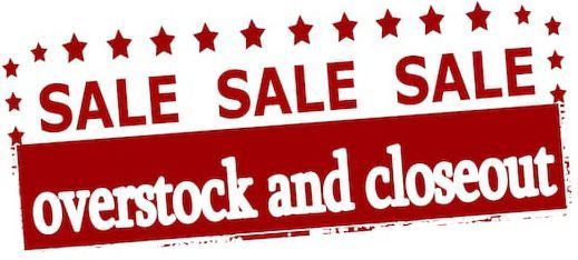 Closeout, Discount & Overstock Items